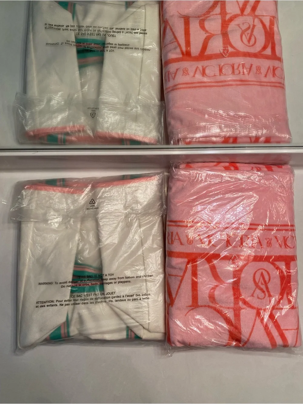 Victoria's Secret Floral Tote and Towel